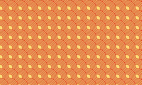 Red yellow Chinese seamless pattern Stock Illustration