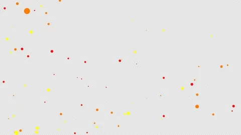 Red-Yellow colored particles flying, particles background. Video stock 223662588