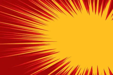 Red yellow explosion comic Stock Illustration