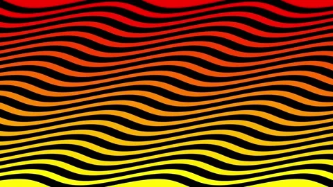 Red Yellow Gradient Wavy Line Motion Background Video stock 308982482