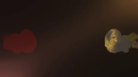 Red yellow Ink Drop Stock-Footage 105028725