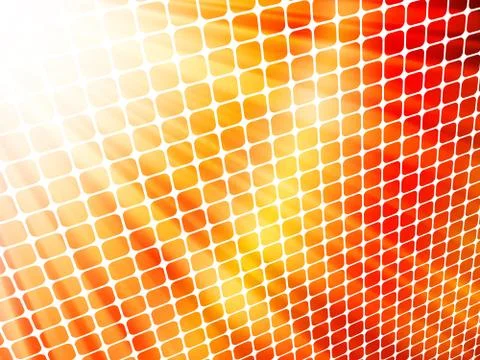 Red yellow rays light 3D mosaic. EPS 10 스톡 일러스트