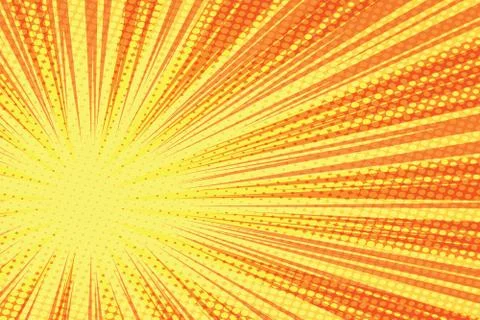Red yellow retro rays vector background 스톡 일러스트