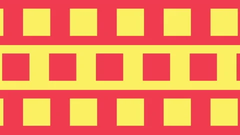 Red &amp; Yellow Square bar scroll background loop Stock Footage 151099128