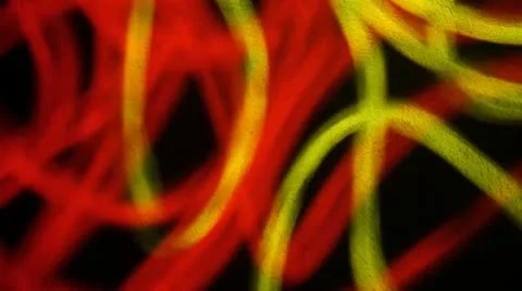 Red Yellow Strings Video stock 11694050