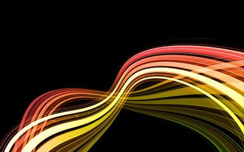 Red yellow waves background Illustrazione stock