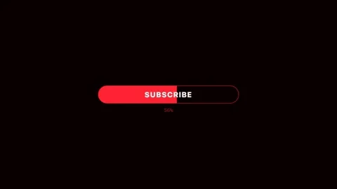 Red YouTube Button Fill Progress Animation Loop Stockbeeldmateriaal 342619556