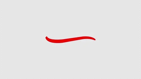 Red zigzag line text highlight animation Stock Footage 330454374