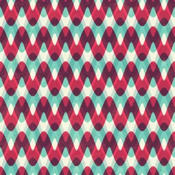 Red zigzag seamless pattern Stock Illustration