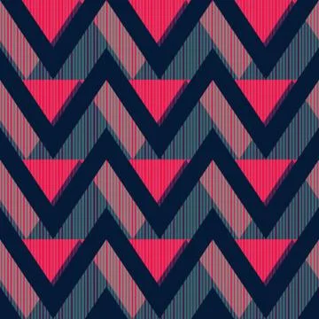 Red zigzag seamless pattern イラスト素材