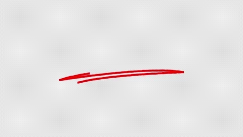 Red Zigzag Underline Animation video Stock Footage 330432651