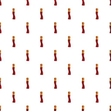 Red zipper pull repeating seamless pattern background Stock Illustration