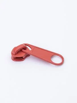 Red zipper pull single 写真素材