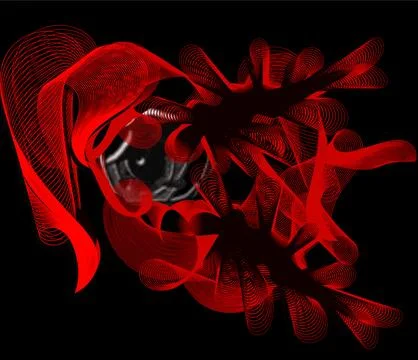 Red2 abstract background in dark red tones on a black background Stock-Illustration