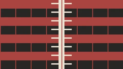 Redaction Block Shutter Full Frame Records Transition Stock Footage 347936898