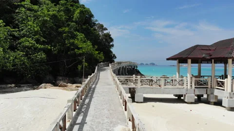 Redang jetty take off Stockbeeldmateriaal 202217276