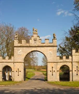 Redbourne gateway, no4 Stock Photos