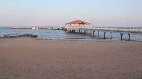 Redcliffe Pier 2 Stock Footage 10678475