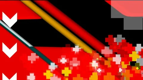 Redcross motion arrow Stock Footage 99438016