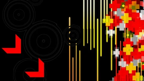 Redcross ripple arrow Stock Footage 99438042
