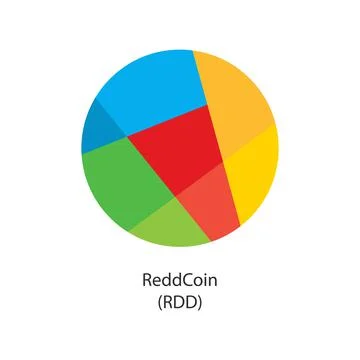 ReddCoin decentralized cryptocurrency vector logo Stock Illustration