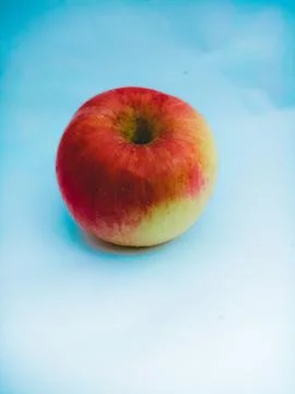 Reddish apple in isolated white Stock Photos