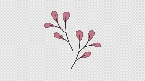 Reddish brown leafy twig 스톡 동영상 337208467