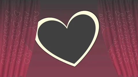 Reddish brownish tinted Message motion curtain card of empty gray board Stock Footage 102851977