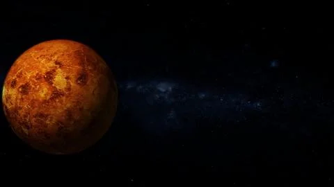 Reddish Planet in Starry Space Stock Illustration
