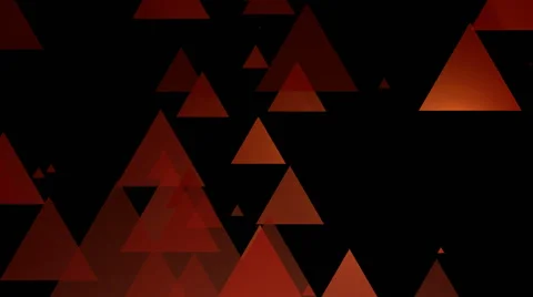 Reddish yellow triangle Stock Footage 52001139