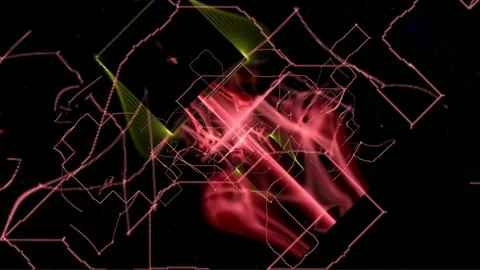 Reddish_Mesh_(computer_generated_abstract) Stock Footage 248441885