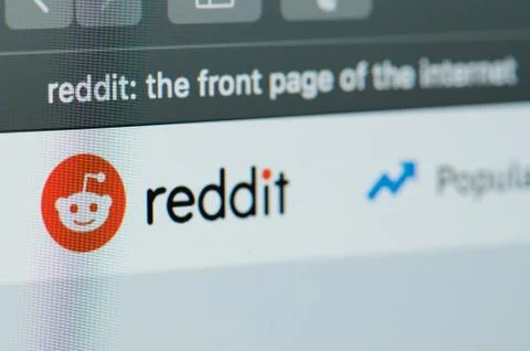 Reddit home page 写真素材