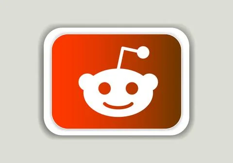 Reddit logo sign symbol vector. Mobile apps online service icon. Social Media Stock Illustration