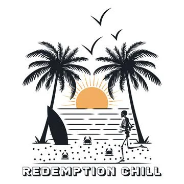 Redemption chill on the beach イラスト素材
