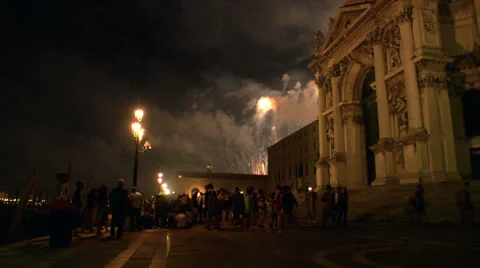 Redentore firework 01 Stock Footage 36006331