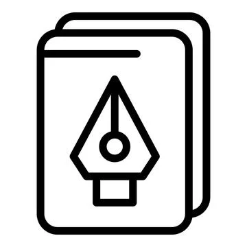 Redesign task icon, outline style Stock Illustration