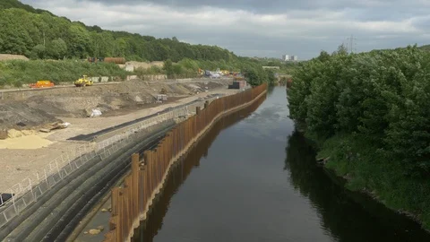 Redevelopment of Canals Stock Footage 101558592