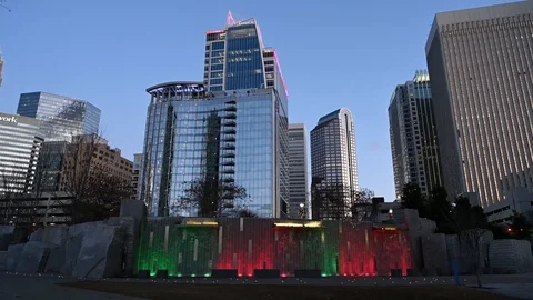 RedGreenFountain Stock Footage 121406311