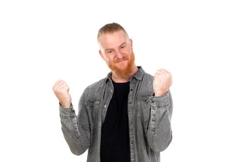 Redhead man Foto stock