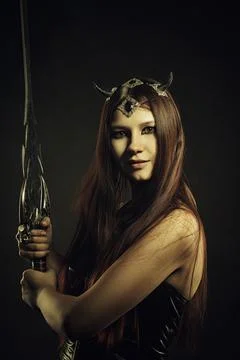 Redhead warrior Stock Photos