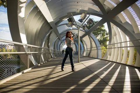 Redheaded girl posing. Foto stock