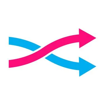 Redirect icon vector change direction symbolfor graphic design, logo, web sit Stock Illustration