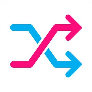 Redirect icon vector change direction symbol for graphic design, logo, websit Stock Illustration