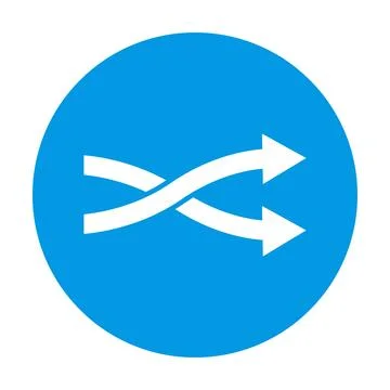 Redirect icon vector change direction symbolfor graphic design, logo, web s.. Stock Illustration