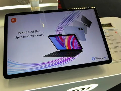Redmi Pad Pro: Large Display Tablet Features Stock Photos