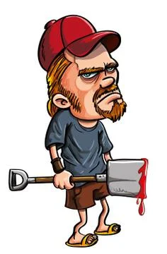 Redneck spade kiler Stock Illustration