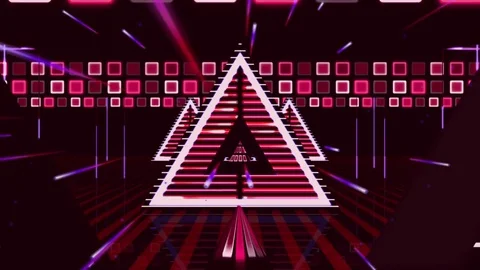 RedNeon VJ Loop HD Stock Footage 70377895