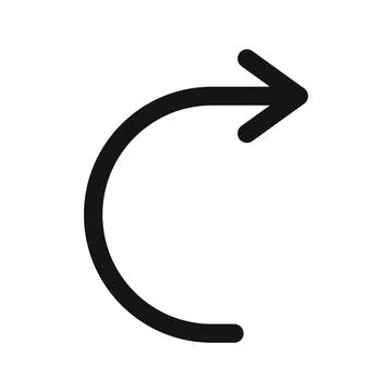 Redo Action Icon Ideal for Editing and Corrections Illustrazione stock