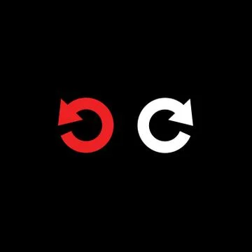 Redo and undo symbol Stock Illustration