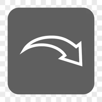 Redo Rounded Square Button Illustrazione stock